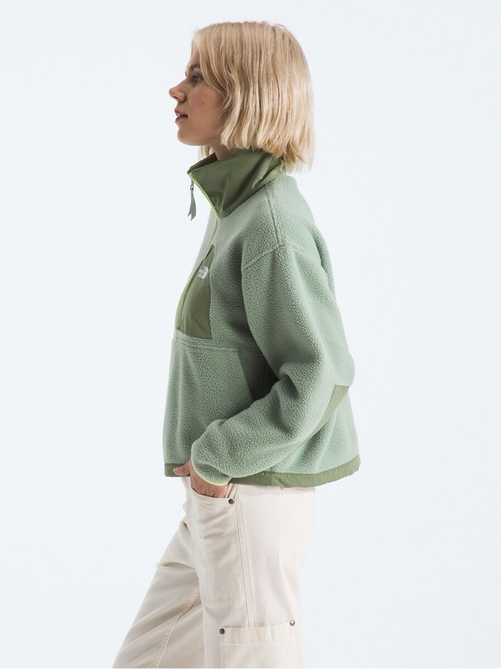 NWT The North Face Slate Moss/Bark Mist Yumiori Off Peak 1/2 Zip Women's Size S - Picture 2 of 13
